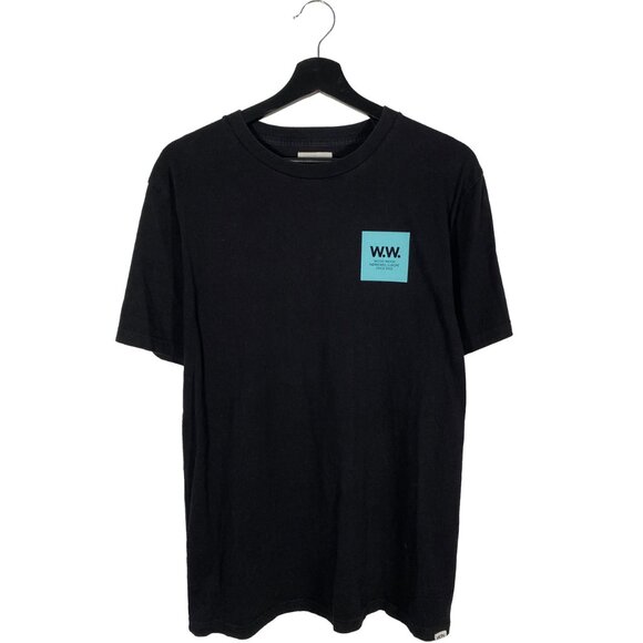 Wood Wood WW Box Logo Tee SS18 Size S - Picture 1 of 6